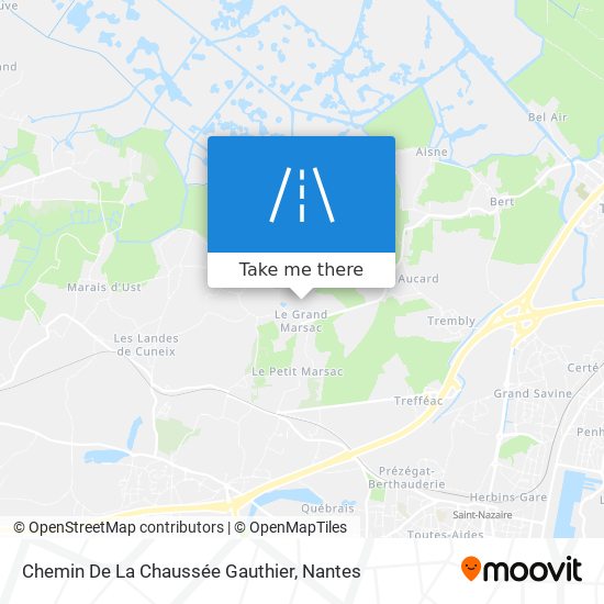 Mapa Chemin De La Chaussée Gauthier