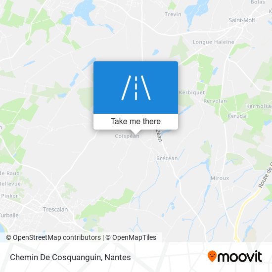 Mapa Chemin De Cosquanguin