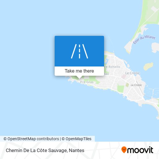 Mapa Chemin De La Côte Sauvage