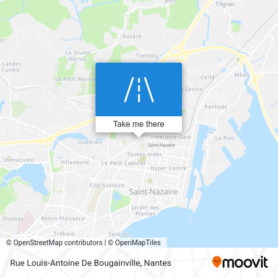 Rue Louis-Antoine De Bougainville map