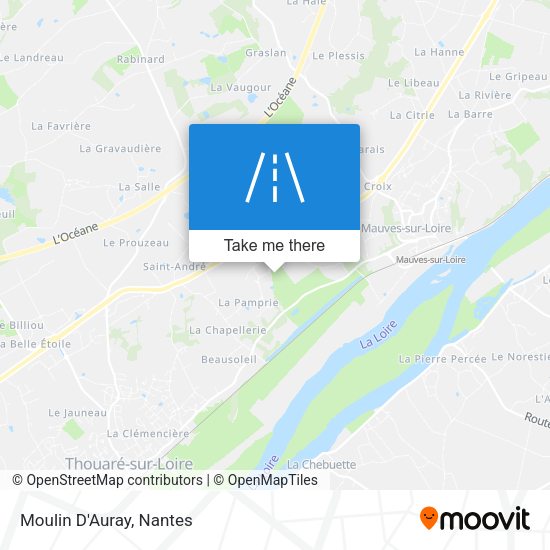 Moulin D'Auray map