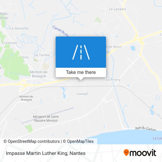 Impasse Martin Luther King map