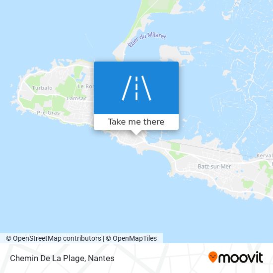 Chemin De La Plage map