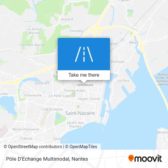 Pôle D'Echange Multimodal map