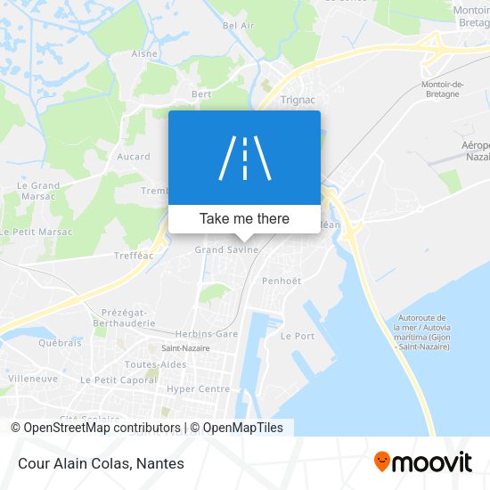 Cour Alain Colas map