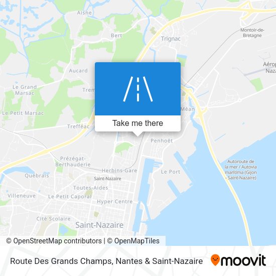 Route Des Grands Champs map