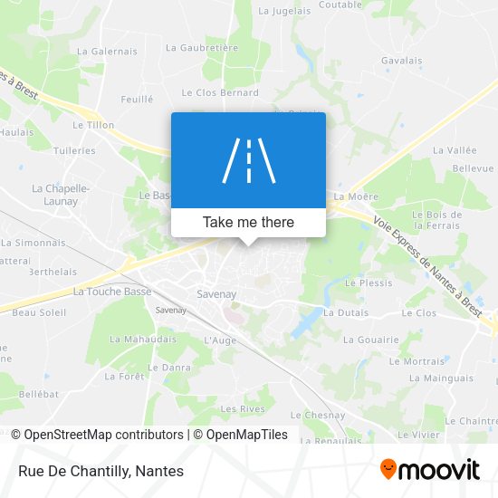 Rue De Chantilly map