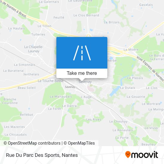 Rue Du Parc Des Sports map