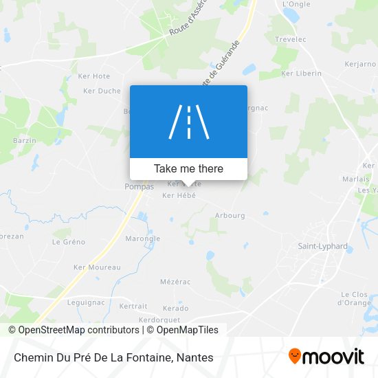 Chemin Du Pré De La Fontaine map
