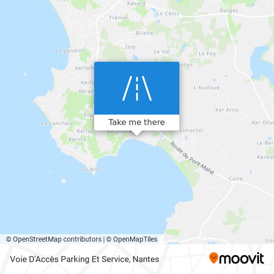 Mapa Voie D'Accès Parking Et Service