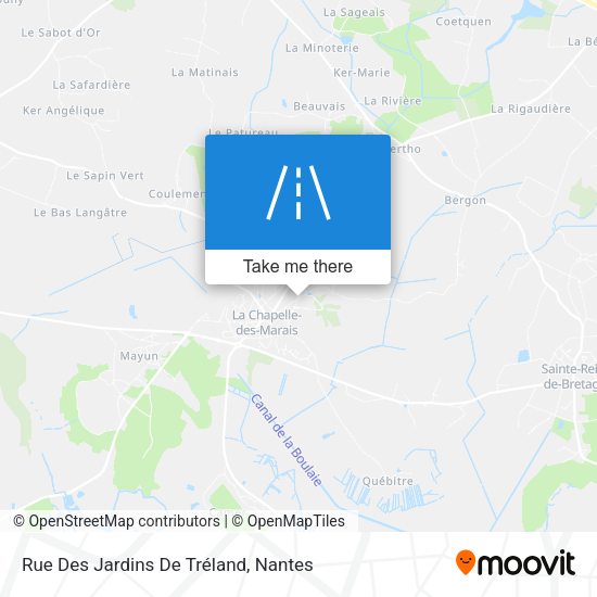 Rue Des Jardins De Tréland map