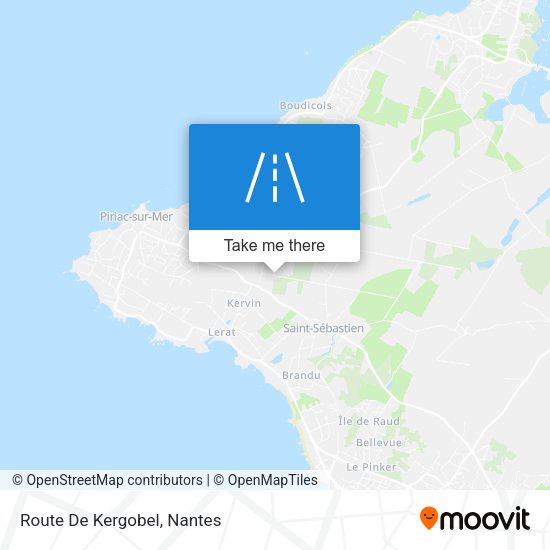 Route De Kergobel map