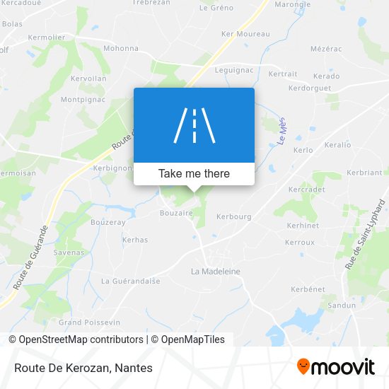 Route De Kerozan map