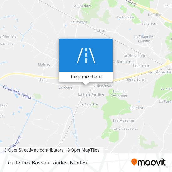 Route Des Basses Landes map