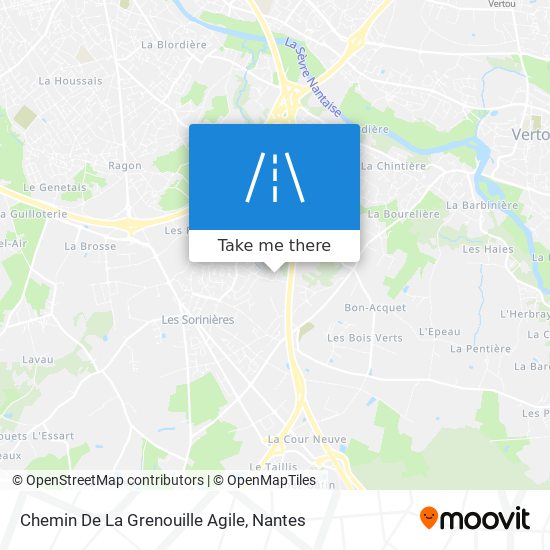 Chemin De La Grenouille Agile map