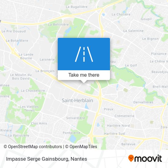 Impasse Serge Gainsbourg map