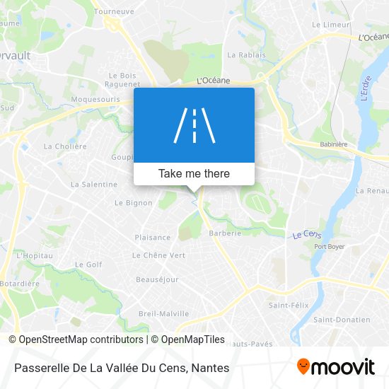 Passerelle De La Vallée Du Cens map