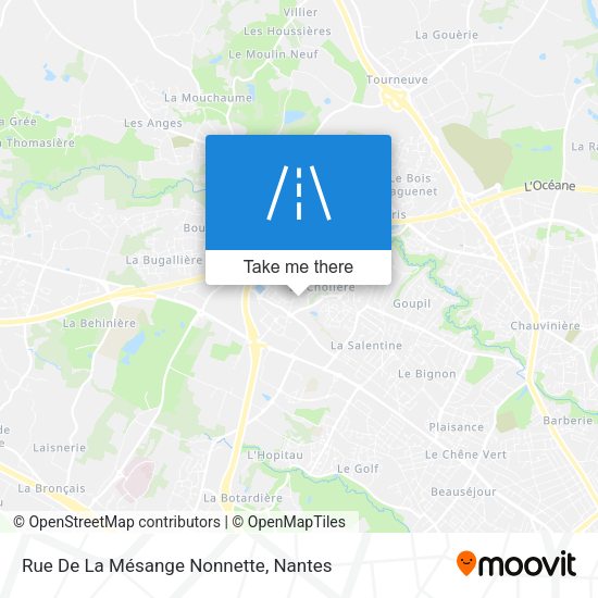 Rue De La Mésange Nonnette map