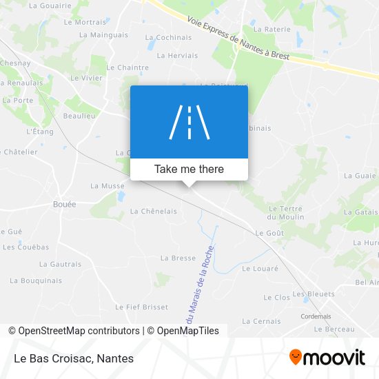 Le Bas Croisac map