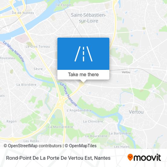 Rond-Point De La Porte De Vertou Est map