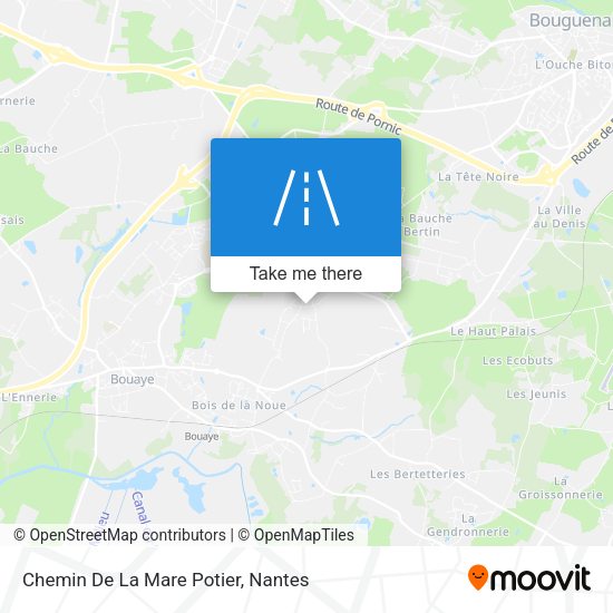 Chemin De La Mare Potier map