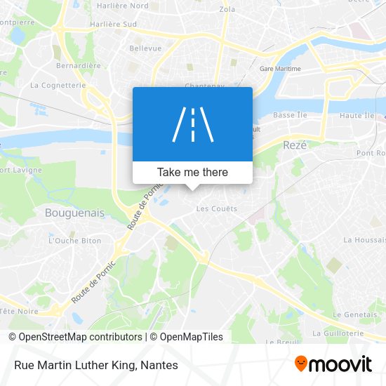 Rue Martin Luther King map
