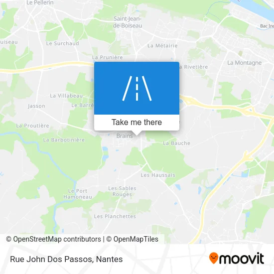 Rue John Dos Passos map