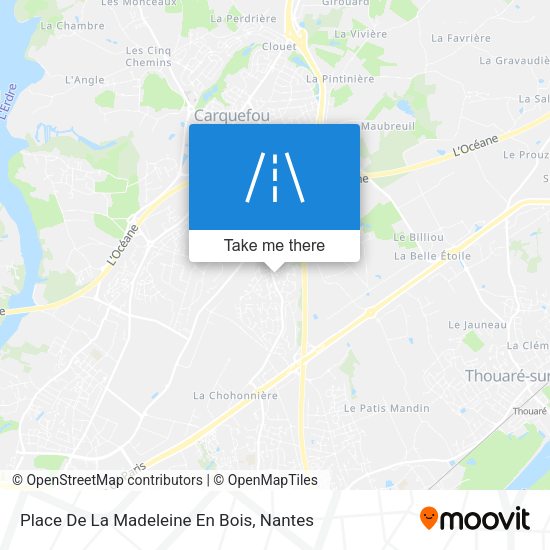 Place De La Madeleine En Bois map