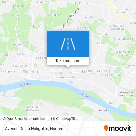 Mapa Avenue De La Haligotte