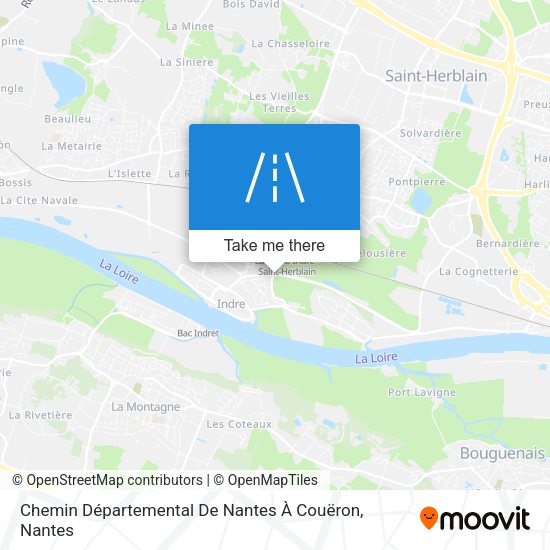 Chemin Départemental De Nantes À Couëron map