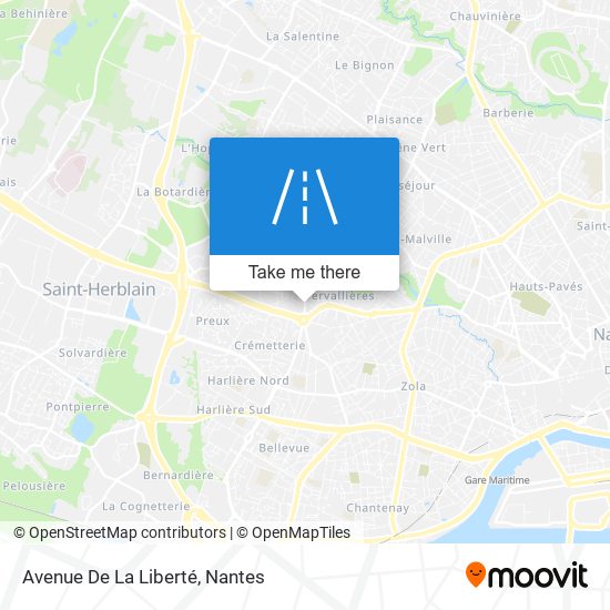 Mapa Avenue De La Liberté