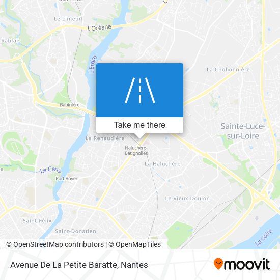 Mapa Avenue De La Petite Baratte