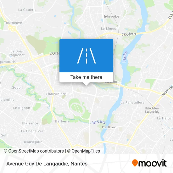 Mapa Avenue Guy De Larigaudie