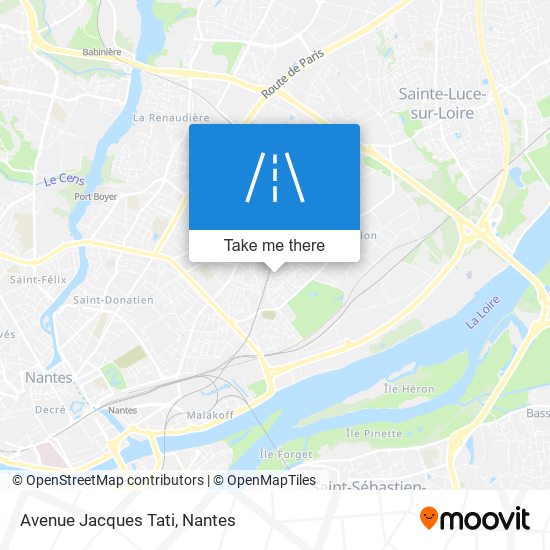 Mapa Avenue Jacques Tati