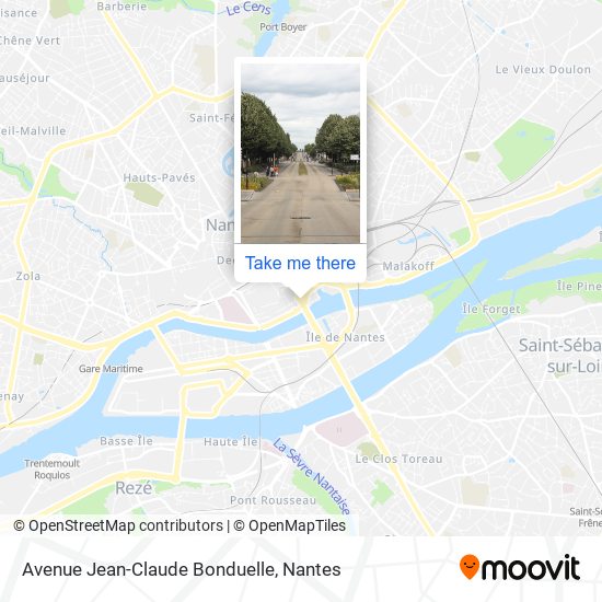 Mapa Avenue Jean-Claude Bonduelle