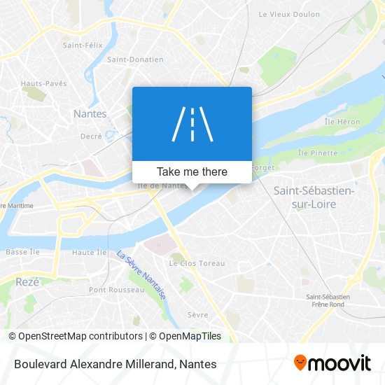 Mapa Boulevard Alexandre Millerand