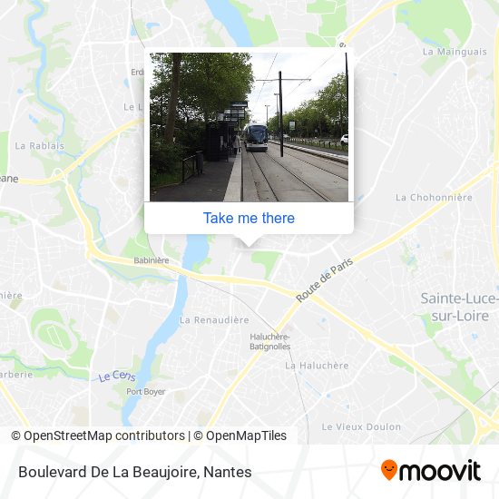 Mapa Boulevard De La Beaujoire