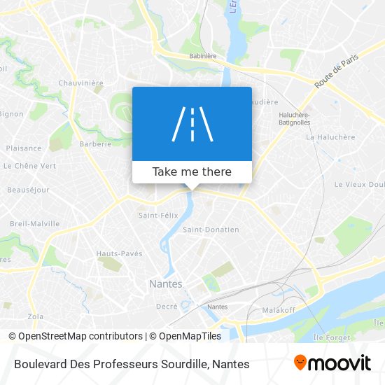 Mapa Boulevard Des Professeurs Sourdille