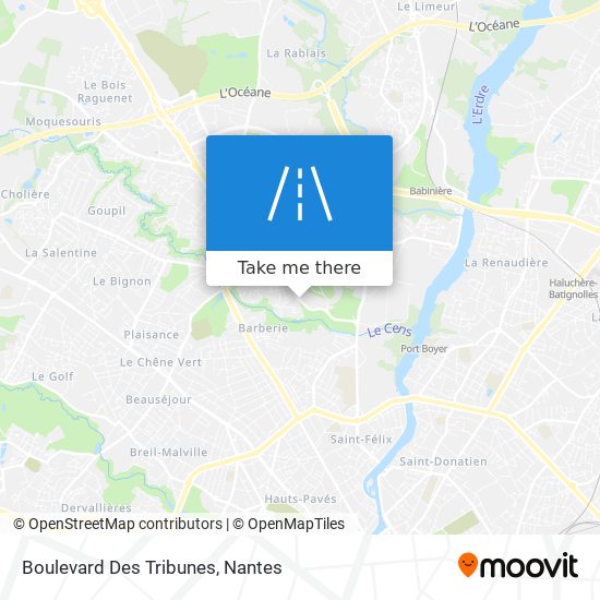 Boulevard Des Tribunes map