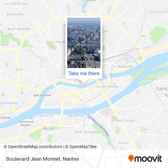 Mapa Boulevard Jean Monnet