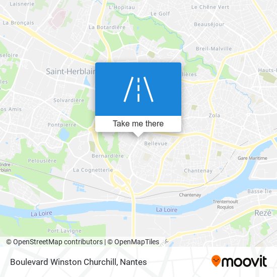 Mapa Boulevard Winston Churchill