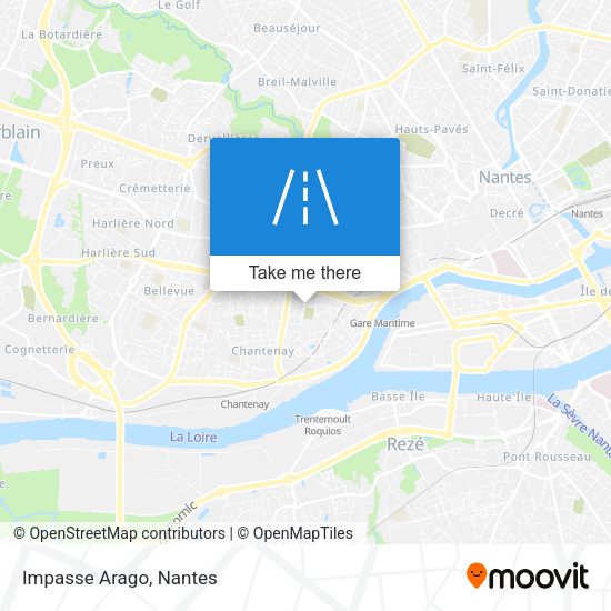 Impasse Arago map