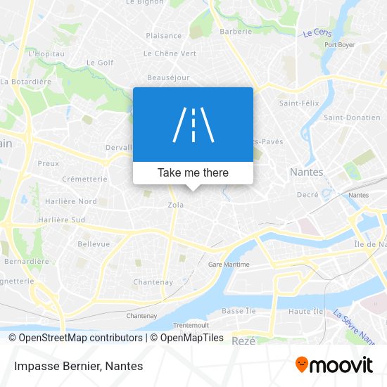 Impasse Bernier map