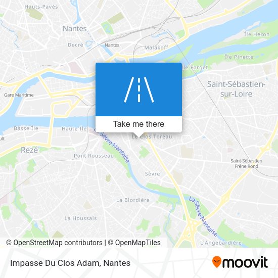 Impasse Du Clos Adam map