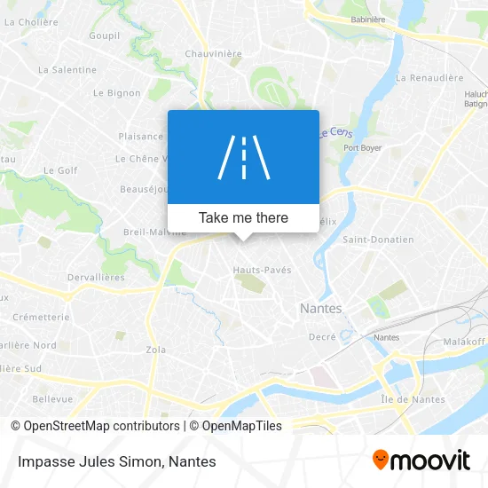Impasse Jules Simon map