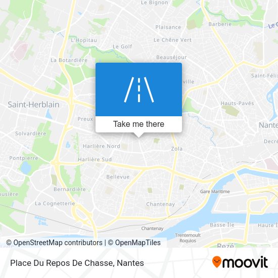 Place Du Repos De Chasse map