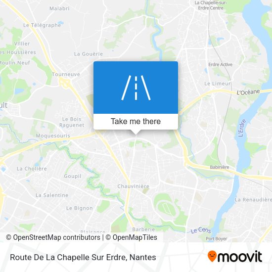 Route De La Chapelle Sur Erdre map