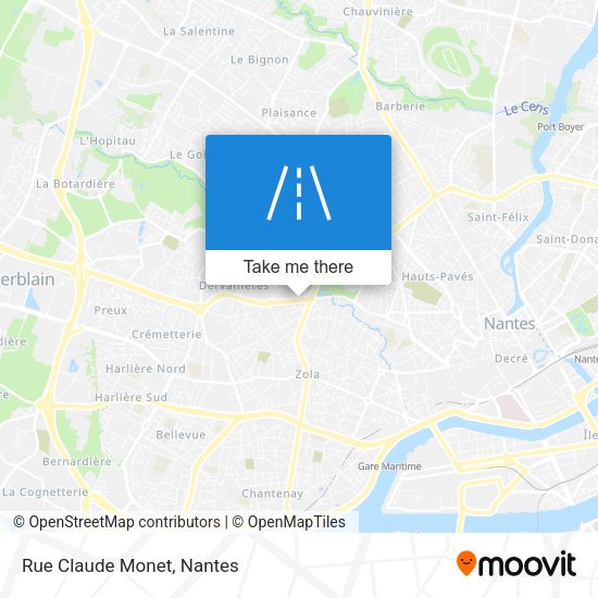 Rue Claude Monet map