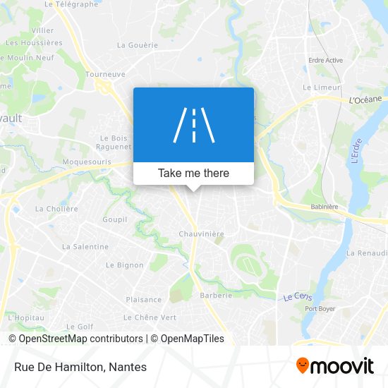 Rue De Hamilton map