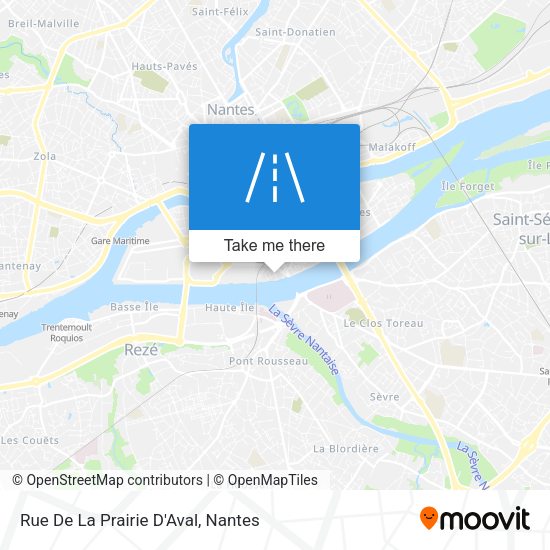 Rue De La Prairie D'Aval map